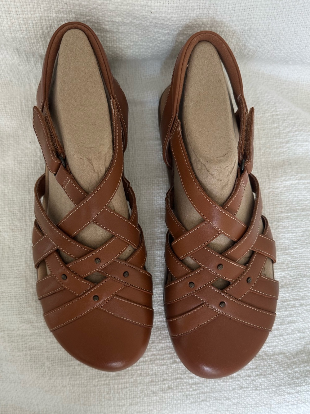 Clarks Elizabelle Sea Women’s Leather Fisherman Sandals - Picture 3 of 6